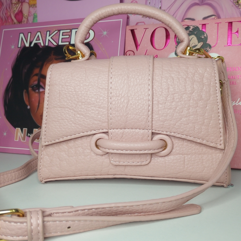 Pink Embossed Small Purse